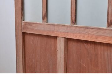アンティーク建具　風情ある佇まいが魅力的なガラス戸2枚セット(引き戸、建具)(R-080624)