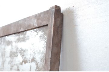 アンティーク建具　大正ロマンな雰囲気あふれる!色ガラス入りガラス戸1枚(引き戸、建具)(R-080630)
