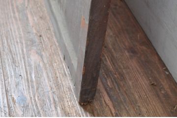 アンティーク建具　大正ロマンな雰囲気あふれる!色ガラス入りガラス戸1枚(引き戸、建具)(R-080630)