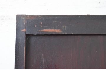 アンティーク建具　落ち着いた和の空間を演出するガラス帯戸1枚(引き戸、板戸)(R-080632)