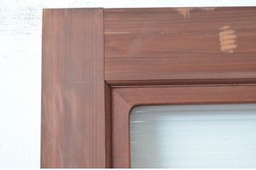 アンティーク建具　古い木味の素朴さが魅力のドア1枚(扉、木製扉、建具)(R-080633)