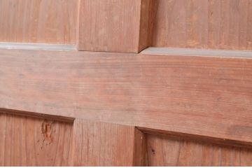 アンティーク建具　古い木味の素朴さが魅力のドア1枚(扉、木製扉、建具)(R-080633)