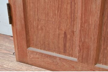 アンティーク建具　古い木味の素朴さが魅力のドア1枚(扉、木製扉、建具)(R-080633)