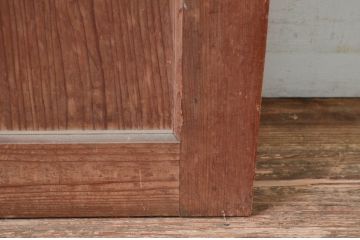 アンティーク建具　古い木味の素朴さが魅力のドア1枚(扉、木製扉、建具)(R-080633)
