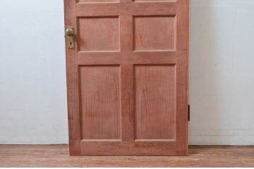 アンティーク建具　古い木味の素朴さが魅力のドア1枚(扉、木製扉、建具)(R-080633)