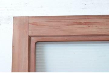 アンティーク建具　古い木味の素朴さが魅力のドア1枚(扉、木製扉、建具)(R-080633)