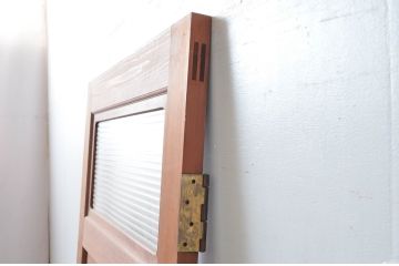 アンティーク建具　古い木味の素朴さが魅力のドア1枚(扉、木製扉、建具)(R-080633)