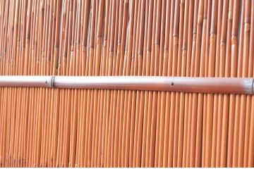 アンティーク建具　情緒あふれる空間づくりにおすすめの夏戸4枚セット(建具、簾戸、御簾戸、簀戸、葭戸、夏障子、引き戸、すど)(R-080634)