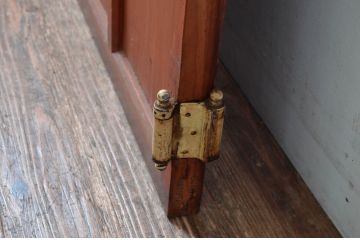 アンティーク建具　大正ロマンな雰囲気を盛り上げるガラス扉1枚(木製扉、ドア)(R-080636)