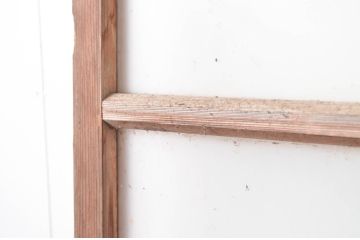 アンティーク建具　時を経た風合いが味わい深い背の高いガラス引き戸2枚セット(引き戸、建具)(R-080637)