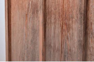 アンティーク建具　時を経た風合いが味わい深い背の高いガラス引き戸2枚セット(引き戸、建具)(R-080637)