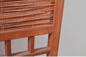 アンティーク建具　涼しげな和の空間を演出する幅狭夏戸4枚セット(引き戸、簾戸、簀戸、葭戸、すど、夏障子)(R-080643)