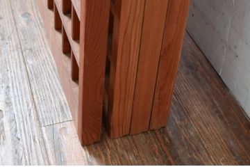 アンティーク建具　涼しげな和の空間を演出する幅狭夏戸4枚セット(引き戸、簾戸、簀戸、葭戸、すど、夏障子)(R-080643)
