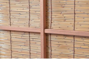 アンティーク建具　涼しげな和の空間を演出する幅狭夏戸4枚セット(引き戸、簾戸、簀戸、葭戸、すど、夏障子)(R-080644)