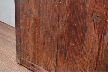 和製アンティーク　明治から大正期　細やかな縦格子の趣ある蔵戸1枚　(R-080645)