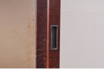 アンティーク建具　上手物!!　和の風情が感じられる裏障子付きの幅狭格子戸4枚セット(障子戸、引き戸)(R-080646)