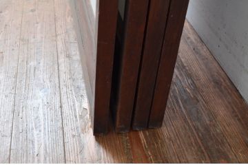 アンティーク建具　上手物!!　和の風情が感じられる裏障子付きの幅狭格子戸4枚セット(障子戸、引き戸)(R-080646)