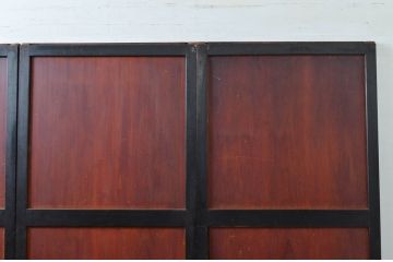 アンティーク建具　和モダンな空間を演出する帯戸4枚セット(引き戸、板戸)(R-080647)