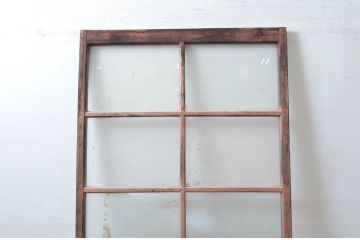 アンティーク建具　使い込まれた風合いが味わい深い!木味感じるガラス戸1枚(引き戸、建具)(R-080649)