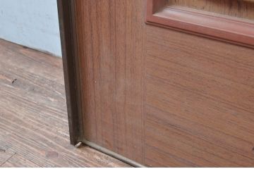 ビンテージ建具　ペイント仕上げ限定　金属製　どこか懐かしい雰囲気を感じるレトロなドア1枚(扉、木製ドア、ヴィンテージ)(R-080653)