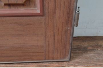 ビンテージ建具　ペイント仕上げ限定　金属製　どこか懐かしい雰囲気を感じるレトロなドア1枚(扉、木製ドア、ヴィンテージ)(R-080653)