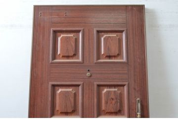 ビンテージ建具　ペイント仕上げ限定　金属製　どこか懐かしい雰囲気を感じるレトロなドア1枚(扉、木製ドア、ヴィンテージ)(R-080653)