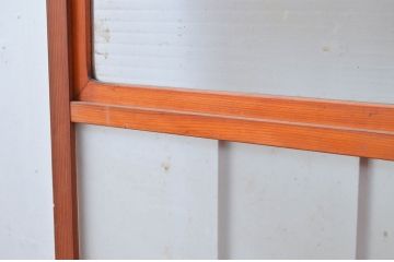 ビンテージ建具　昭和レトロな雰囲気感じるガラス戸1枚(引き戸、ヴィンテージ)(R-080656)