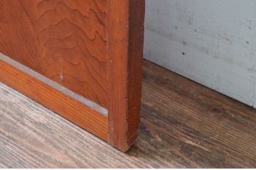 ビンテージ建具　昭和レトロな雰囲気感じるガラス戸1枚(引き戸、ヴィンテージ)(R-080656)