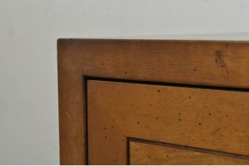 中古　カリモク家具(karimoku)　domani(ドマーニ)　Morganton(モーガントン)　希少なライトコニャック色　直線的でシンプルなデザインが取り入れやすいデスク(平机、在宅ワーク、在宅用ワークデスク、サイドボード)(定価約18万円)(R-080666)