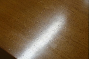 中古　カリモク家具(karimoku)　domani(ドマーニ)　Morganton(モーガントン)　希少なライトコニャック色　直線的でシンプルなデザインが取り入れやすいデスク　定価約18万円　(R-080666)