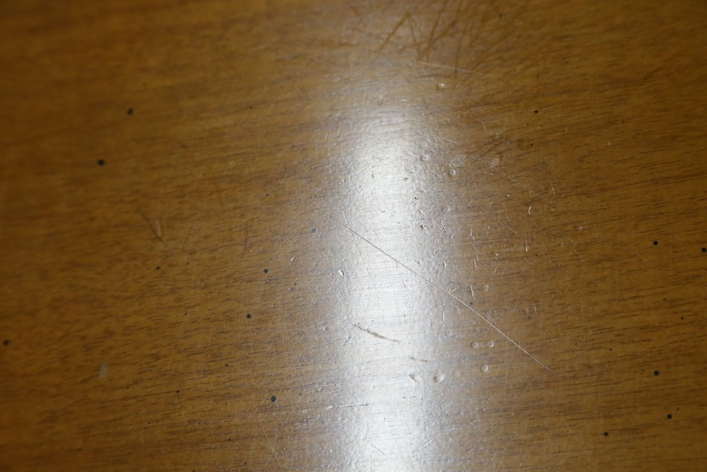 中古　カリモク家具(karimoku)　domani(ドマーニ)　Morganton(モーガントン)　希少なライトコニャック色　直線的でシンプルなデザインが取り入れやすいデスク　定価約18万円　(R-080666)