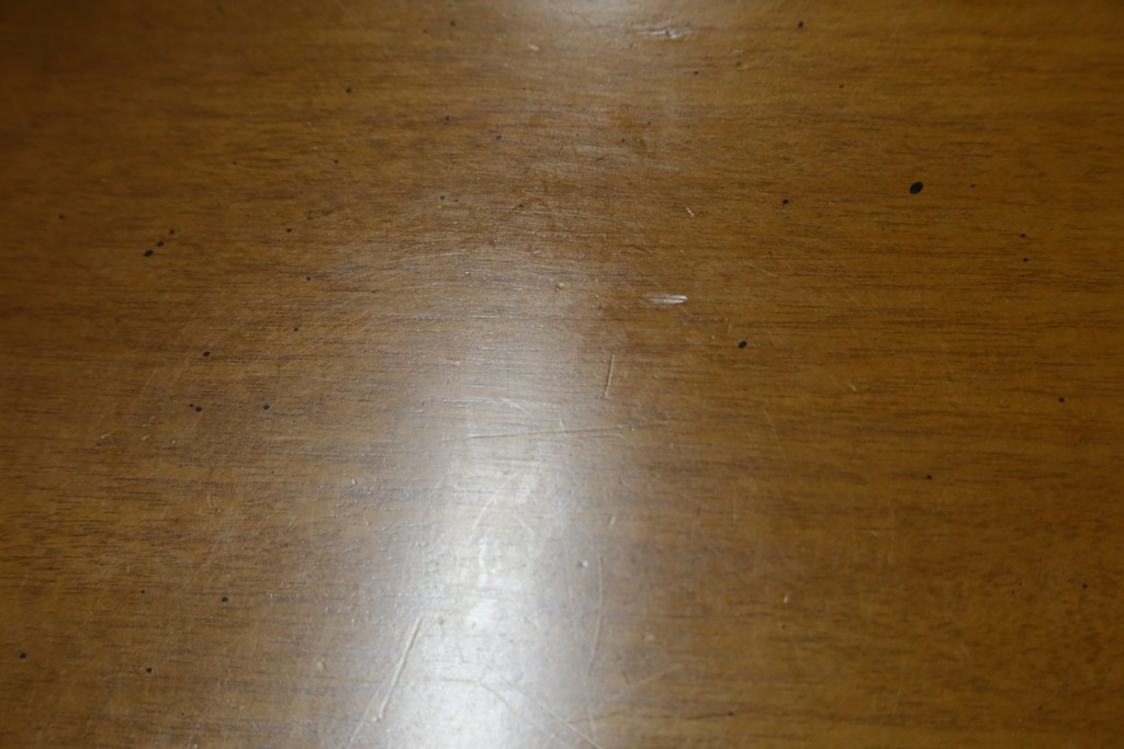 中古　カリモク家具(karimoku)　domani(ドマーニ)　Morganton(モーガントン)　希少なライトコニャック色　直線的でシンプルなデザインが取り入れやすいデスク　定価約18万円　(R-080666)