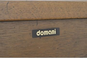 中古　美品　カリモク家具(karimoku)　domani(ドマーニ)　Morganton(モーガントン)　パーケットリー　オーク材　ウォールナット材　希少なライトコニャック色　シンプルですっきりとしたデザインが魅力のダイニングテーブル(4人掛け、6人掛け、食卓)(定価約35万円)(R-080668)