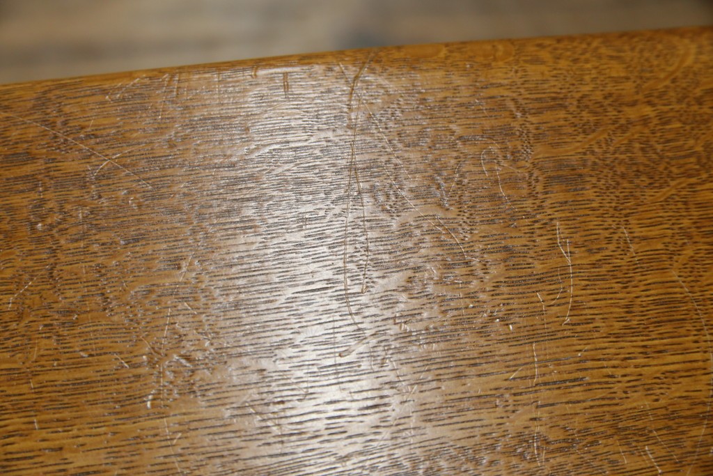 中古　希少な廃番品　飛騨清見工房(HIDA　kiyomi koubou)(大日家具工業)　楢(ナラ)材　無垢　ナラ無垢材がふんだんに使用されたくさびベンチ　定価約8万円相当　(R-080670)