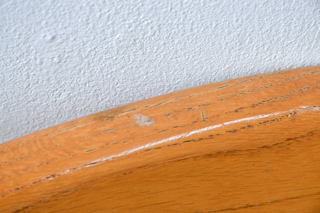 中古　柏木工(カシワ木工、KASHIWA)　楢(ナラ)材　木の温かみある風合いが魅力的なダイニングチェア2脚セット　(R-080674)