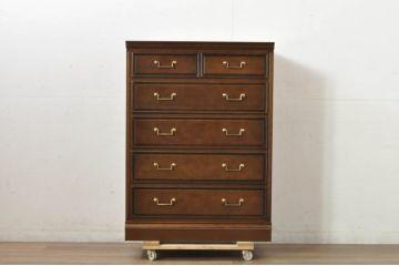 中古　maruni(マルニ木工)　地中海ロイヤルシリーズ(ROYAL)　シックな空間づくりにぴったりなチェスト(引き出し、サイドチェスト)(定価約35万円)(R-080676)