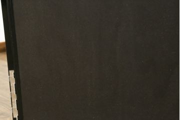 和製ビンテージ　新品未使用　展示品　超美品　香川漆器　漆工芸品　漆絵　貫涯　扇に草花の図が美しく描かれた折り畳み衝立(衝立て、つい立て、衝い立て、パーテーション、間仕切り、ディスプレイ、店舗什器、ヴィンテージ)(定価約200万円)(R-080687)