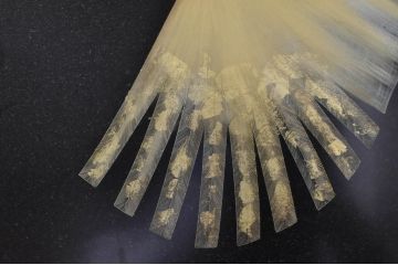 和風ビンテージ　輪島塗り　漆絵　迫力のある鶴の絵柄が目を惹く折り畳み衝立(衝立て、つい立て、衝い立て、パーテーション、仕切り、ヴィンテージ)(定価約180万円)(R-080688)