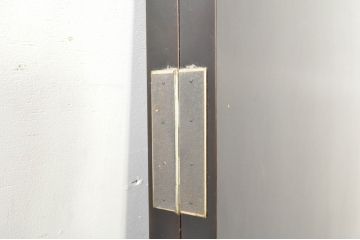和風ビンテージ　輪島塗り　漆絵　迫力のある鶴の絵柄が目を惹く折り畳み衝立(衝立て、つい立て、衝い立て、パーテーション、仕切り、ヴィンテージ)(定価約180万円)(R-080688)