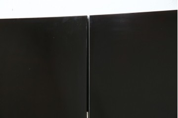 和風ビンテージ　輪島塗り　漆絵　迫力のある鶴の絵柄が目を惹く折り畳み衝立(衝立て、つい立て、衝い立て、パーテーション、仕切り、ヴィンテージ)(定価約180万円)(R-080688)