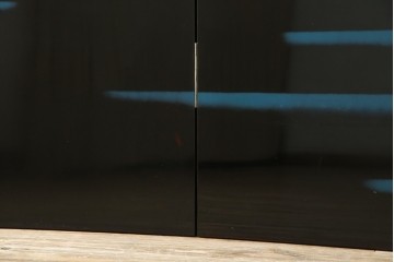 和風ビンテージ　輪島塗り　漆絵　迫力のある鶴の絵柄が目を惹く折り畳み衝立(衝立て、つい立て、衝い立て、パーテーション、仕切り、ヴィンテージ)(定価約180万円)(R-080688)