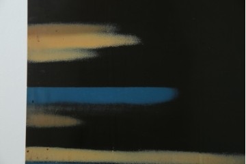 和風ビンテージ　輪島塗り　漆絵　迫力のある鶴の絵柄が目を惹く折り畳み衝立(衝立て、つい立て、衝い立て、パーテーション、仕切り、ヴィンテージ)(定価約180万円)(R-080688)