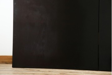 和風ビンテージ　輪島塗り　漆絵　迫力のある鶴の絵柄が目を惹く折り畳み衝立(衝立て、つい立て、衝い立て、パーテーション、仕切り、ヴィンテージ)(定価約180万円)(R-080688)