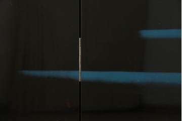 和風ビンテージ　輪島塗り　漆絵　迫力のある鶴の絵柄が目を惹く折り畳み衝立(衝立て、つい立て、衝い立て、パーテーション、仕切り、ヴィンテージ)(定価約180万円)(R-080688)