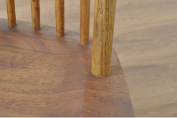 和製ヴィンテージ　小田急ハルク購入　ジョージナカシマ　LOUNGE ARM(ラウンジアーム)　One Arm(ワンアーム、片肘)　CN103　モダンに洗練された右アーム付きラウンジチェア(ジョージ・ナカシマ、アームチェア、イス、椅子、板座チェア、ビンテージ)(R-080693)