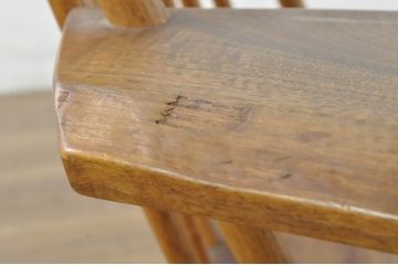 和製ヴィンテージ　小田急ハルク購入　ジョージナカシマ　LOUNGE ARM(ラウンジアーム)　One Arm(ワンアーム、片肘)　CN103　モダンに洗練された右アーム付きラウンジチェア(ジョージ・ナカシマ、アームチェア、イス、椅子、板座チェア、ビンテージ)(R-080693)