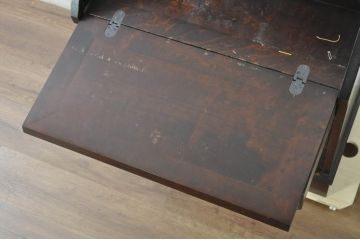 中古　北海道民芸家具　シンプルなデザインが魅力のライティングビューロー(ワークデスク、簿記机、在宅ワーク、在宅用、引き出し、店舗什器)(R-080699)