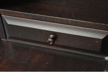中古　北海道民芸家具　シンプルなデザインが魅力のライティングビューロー(ワークデスク、簿記机、在宅ワーク、在宅用、引き出し、店舗什器)(R-080699)