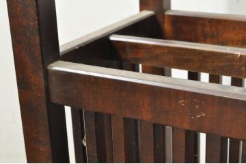 和製ビンテージ　希少な廃番品　北海道民芸家具　やさしい木のぬくもりが魅力的な傘立て(アンブレラスタンド、かさ立て、ヴィンテージ)(R-080705)