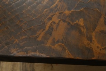 和製ヴィンテージ　特大!!　杉材一枚板　自然な木の風合いを楽しめるローテーブル　(R-080707)